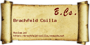 Brachfeld Csilla névjegykártya